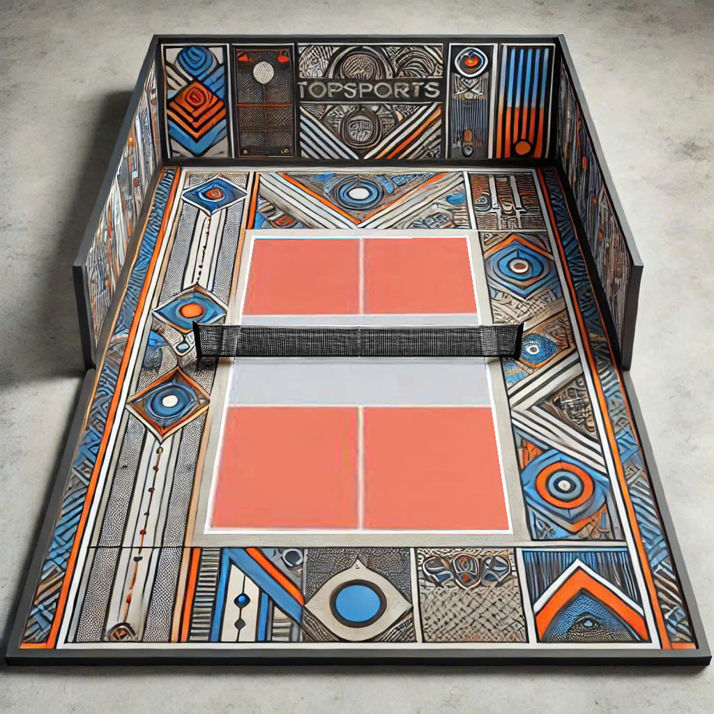 Vẽ decor sân pickleball theo yêu cầu riêng, giá linh hoạt