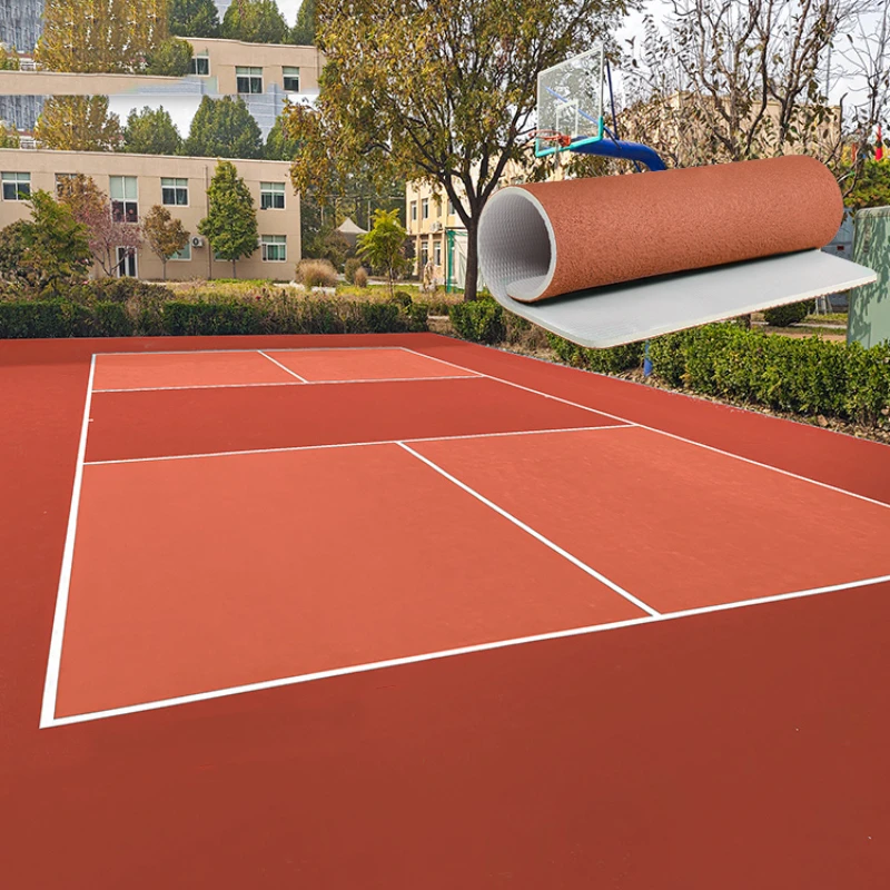 Thi công sân cầu lông - pickleball với thảm Vinyl MIXSPORTS dày 8mm
